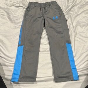 Under Armour Gray and Blue Joggers with Sporty Design